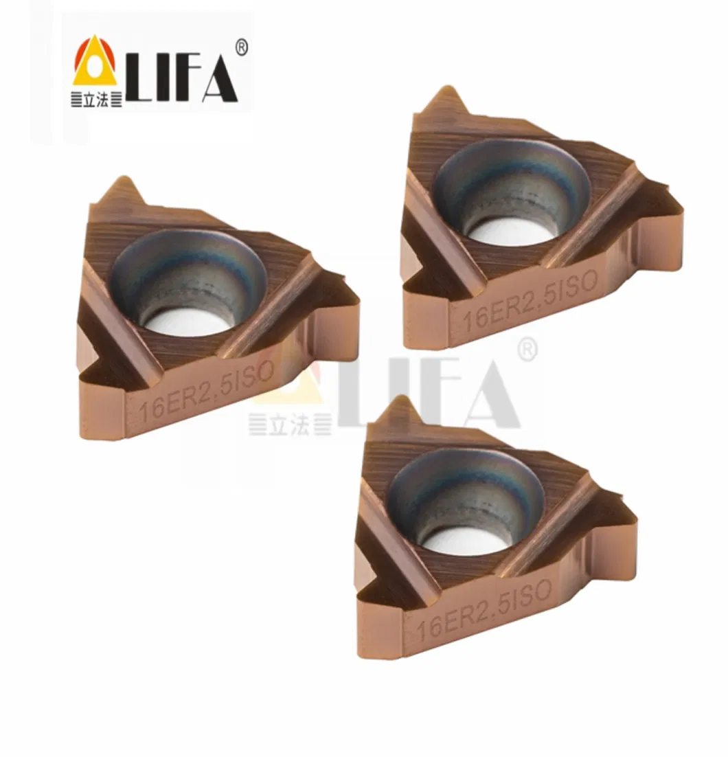 CNC Carbide Threading Inserts Turning Tools 16er 2.5 ISO Cutting Inserts