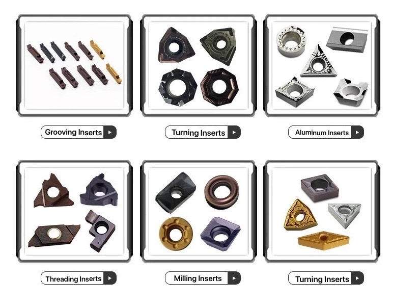 Tungsten Carbide Groove Cutting Tools Cutter Grooving Inserts Zted Ztfd Ztgd Zthd Ztkd Parting Insert
