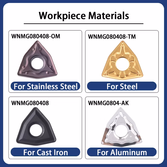 CNC Tungsten Carbide Insert Turning/Milling/Threading/Grooving/Drilling Carbide Insert Apmt Rpmt Cnmg Tnmg Wcmx Mgmn Sp300 Machine Cutting Tool Carbide Tool